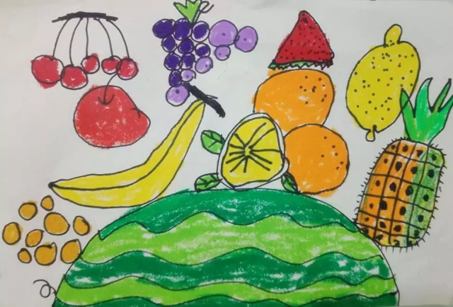 秋天的水果幼儿园图画图片
